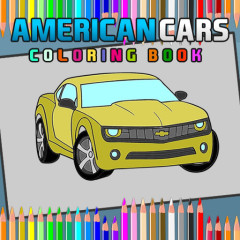 American Cars Coloring Book 