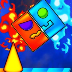 Fire and Water Geometry Dash