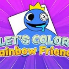 Let's Color: Rainbow Friends